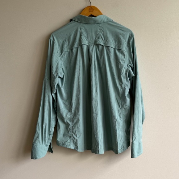 REI Co-op Women’s Lightweight Button Up Hiking Shirt Blue Size L - Picture 3 of 6